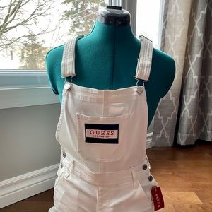NWT Guess White Shortalls